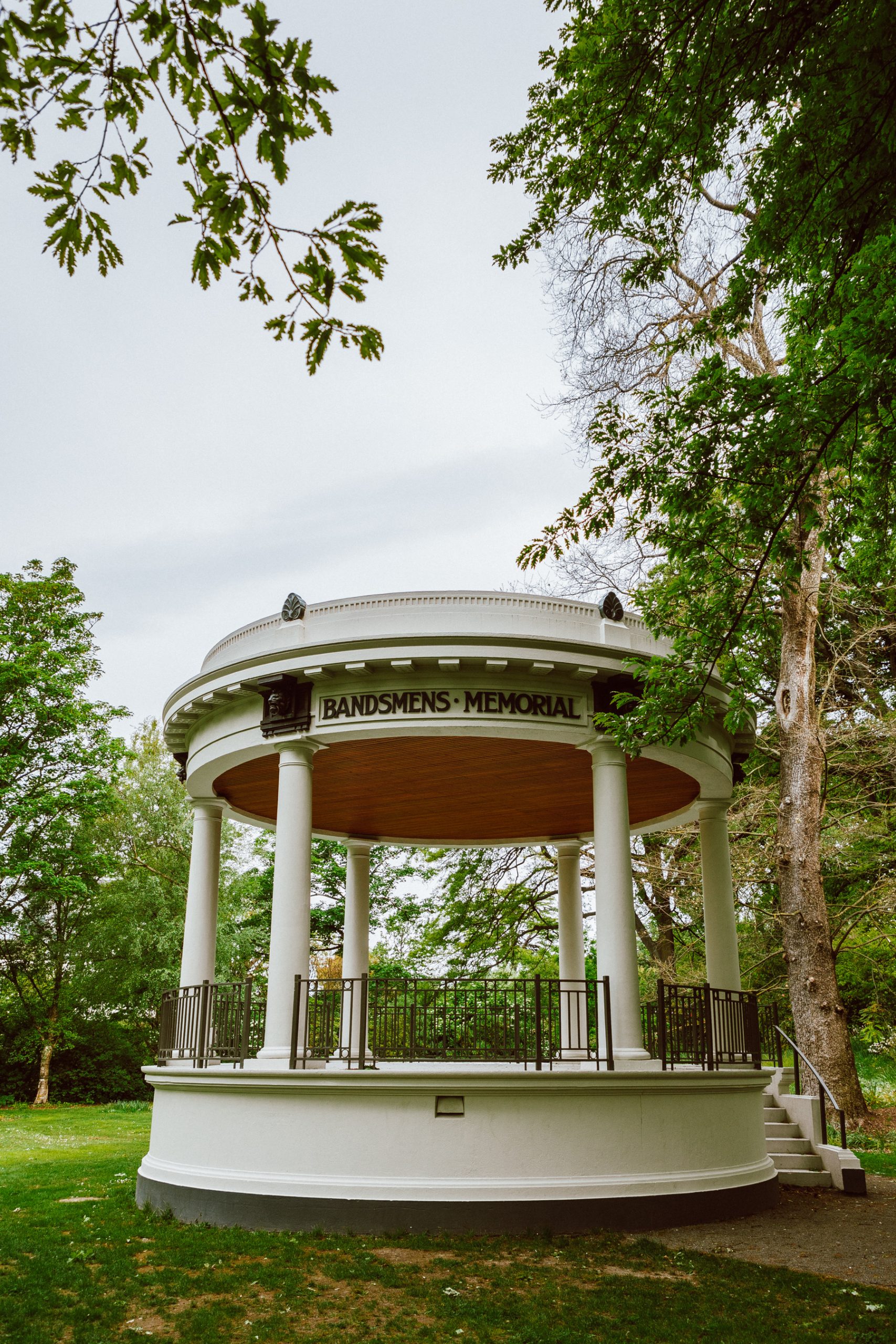 The Bandsmen's Memorial Rotunda in Christchurch Botanic Gardens